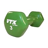 Troy Barbell VTX Premium Vinyl Dumbbell (3-Pounds, Green ) Single Pack