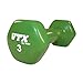 Troy Barbell VTX Premium Vinyl Dumbbell (3-Pounds, Green ) Single Pack