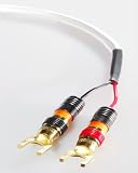 Mediabridge Ultra Series - 25ft - 16 AWG Stranded CL3 Rated Oxygen-Free Speaker Cable - Dual Gold Spade Tips to Dual Gold Spade Tips