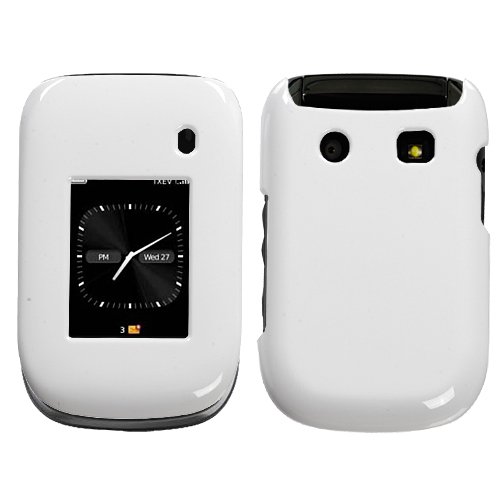 Ivory White Protector Case for BlackBerry Style 9670 Flip