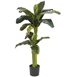 413D3cFY%2BCL. SL160  Nearly Natural 5+3 Banana Silk Tree w/Bananas