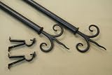 Review Drapery Hardware  / NEW Decorative Curtain Rod #34, 28-48 inch, Black