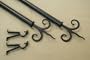 A&F Rod D�cor - NEW Decorative Curtain Rod #34, 48-84 inch, Black