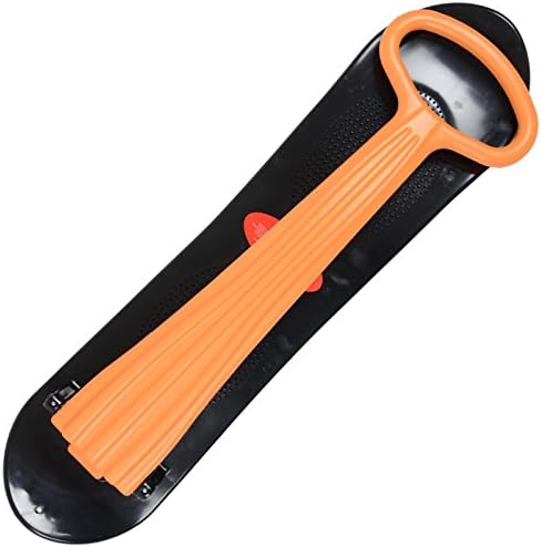 White Out Plastic Snow Scooter Board With Foldable Orange Handle Sledge Age 14+ by Snow Scooter