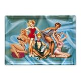 1950's Pin Up Serving Tray - Blue