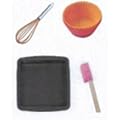 15 Piece Silicone Bakeware Set - 12 Silicone CupCake Cases, Silicone Whisk, Silicone Spatula, Silicone Baking Tray - All You Need to Make Cupcases and Bakes! Reuseable.