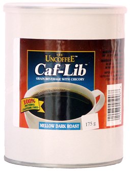 Caf-Lib Caffeine-free Coffee Alternative (175 g Fiber Tins - 87 Cups)