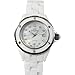 Oniss #ON8207-L7 Women's Diamond Marker White Ceramic Watch