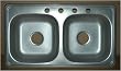 33" X 19" x 7" Deep Stainless Steel Sink