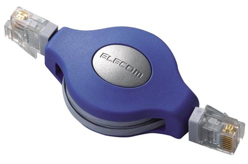ELECOM モバイルLANケーブル(ブルー)1.5m LD-MCTU/BU