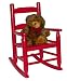 Lipper International 555R Child's Rocking Chair, Red