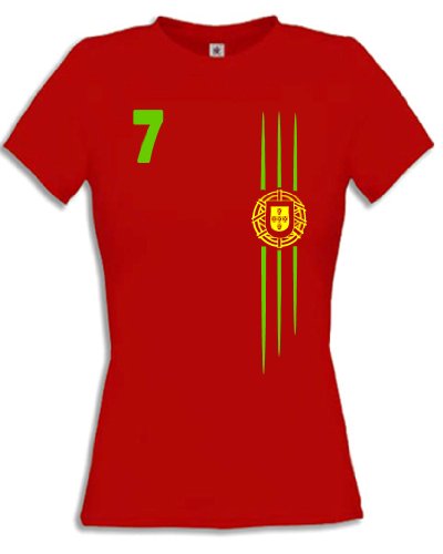 FUSSBALL WM 2014 – PORTUGAL FANSHIRT 3215(F-R) Gr. S