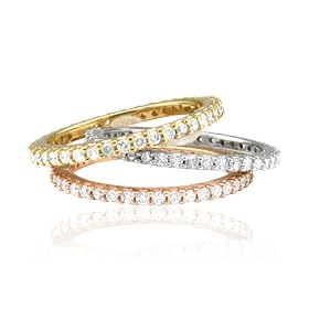 14k White Gold Diamond Eternity Band Bridal Ring (GH, SI3-I1, 0.53 carat)-Yellow or Rose Gold Available