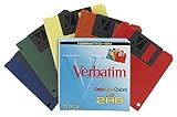 Verbatim 3.5IN HD 1.44MB Pre-Formatted IBM Rainbow Colors (10-Pack)