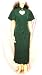 Heart Neck Short Sleeve Bridal Blouse and Broomstick Skirt Set in Hunter Green