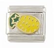 SilverBin Enamel Paint Yellow Pineapple Fruit Stainless Steel Italian Charm Link