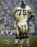Joe Greene Autographed Pittsburgh Steelers "Muddy" 16x20 Photo w/HOF 87