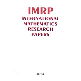 Click here to buy International Mathematics Research Surveys.
