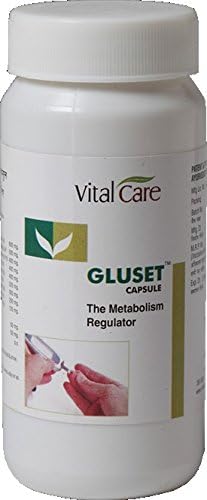 Gluset Capsule -Pterocarpus Marsupium (Vijaysar) 600 Mg.- Metabolism Regulator - 250 Capsules