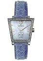 Corum Trapeze Men's Blue Strap Blue Mother-of-Pearl Dial Diamond Bezel Steel Watch 106.404.47/0010PM5