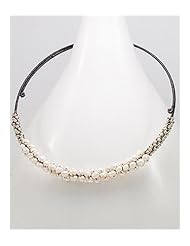 Choker Necklace In White Base