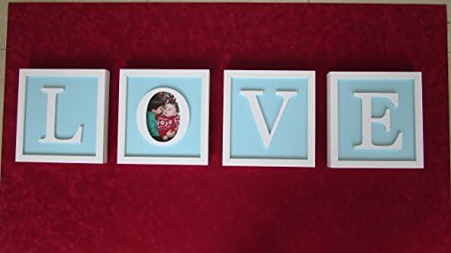 I LOVE YOU - Hand cut 3D letter Photo Frame