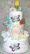 3 Tier Butterfly Baby Diaper Cake