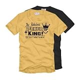 The fabulous POKER KING - Poker T-Shirt - Girls Love It When I Go All in ! ( Texas Hold`em / Nice hand / Poker Shirt / Poker T-Shirt ), strohgelb, schwarz oder navy