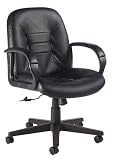 Global(R) Prima Leather Managers Chair, Black