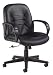 Global(R) Prima Leather Managers Chair, Black