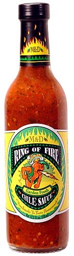 Ring of Fire Garden Fresh Chile Sauce. Red ripe tomatoes, lots of onions, roasted garlic,... by PapaDans.com