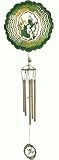 Frog Large Spinning Celestial Wind Spinner With Windchime And A Small Hanging Frog Ornament Spinner On Bottom 42.5