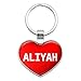 Graphics and More Metal Keychain Key Chain Ring I Love Heart Names Female A Alic - Aliyah