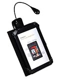 Bluecell Black Color Clip-on Adjustable Clip-on LED Light for Book Ebook Reading + Free Bluecell Cable Tie