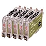 Epson Compatible 5-pack T0441 (T044120) Black Ink Cartridge for Epson Stylus C64/C66/CX4600