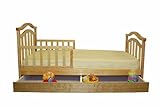 Dream On Me Elora Toddler Bed with Storage Drawer, Natural