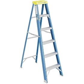 Werner 6005 250-Pound Duty Rating Fiberglass Stepladder, 5-Foot