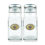 NFL New Orleans Saints Glass Salt & Pepper Shakers