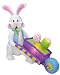 6 Foot Long Easter Inflatable Rabbit Pushing Wheelbarrow + Eggs Yard Decoration