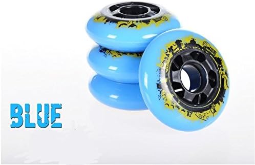 8-pack, Inline Skate/Rollerblade Wheels (Sea Blue, 80mm)
