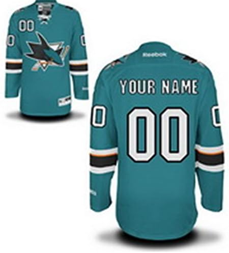 Men's San Jose Sharks Home Teal Green Jersey Sharks-Joe Thornton #19_L