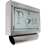 Produkt-Bild: Edelstahl Briefkasten mit Zeitungsrolle