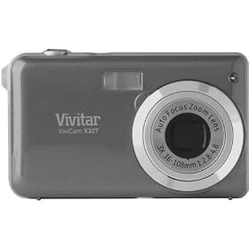 Vivitar Vivicam VX327 10.1MP 3X 2.7in LCD Digital Camera Silver by Vivitar