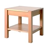 Beistelltisch Buche massiv gedämpft B43xH45xT43 cm H0098