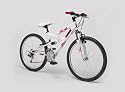 Cuda Flex Lightweight Alloy White / Pink Girls 24" Wheel, 18 Speed Bike