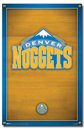 Trends Denver Nuggets Logo Poster 22 X 34
