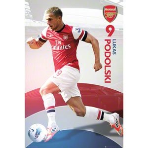 Arsenal Podolski Poster 12/13