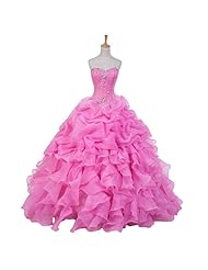  Organza Lace Corset   Waistline  Ball Gown Quinceanera Dress 