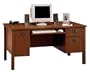 Bush(R) Wheaton Computer Desk, 29 3/4"H x 59 1/2"W x 28 1/4"D, Madison Oak