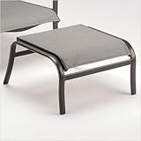 IMAGE OF Pacific Sling Ottoman Finish: Tuscan Sand, Sling: Pewter